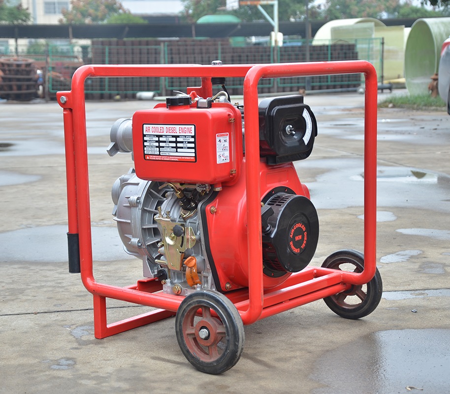 上海喜之泉红色双动力消防泵,移动式柴油机消防泵,小型消防泵 